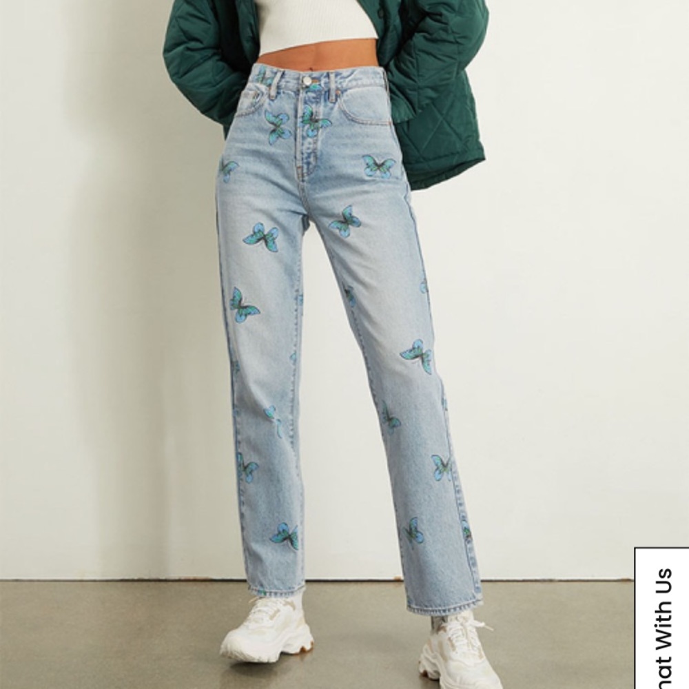 Butterfly pacsun dad jeans size 25